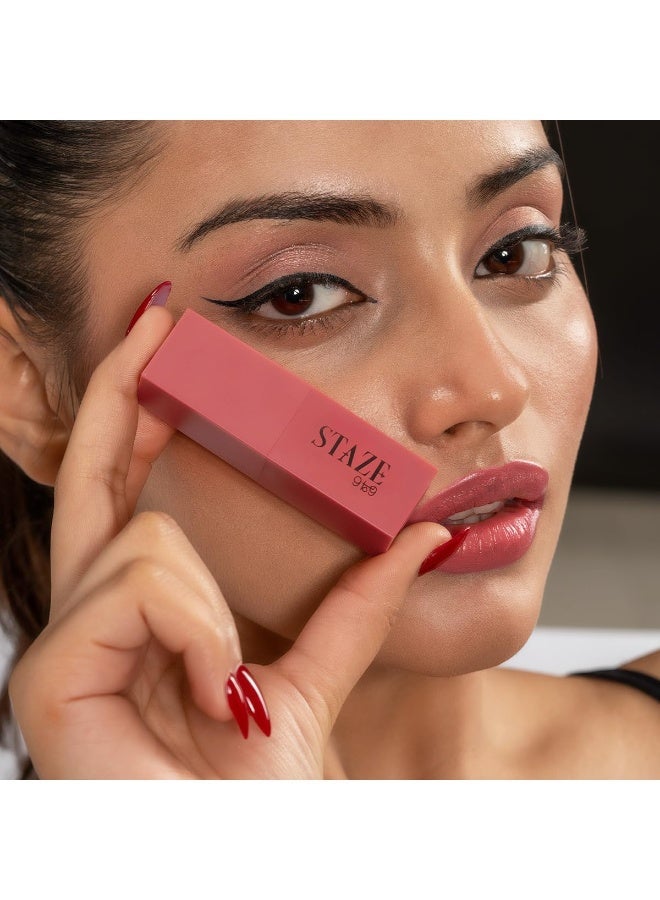 Staze 9to9 Moments of Love - Set of 3 Creamy Matte Lipsticks | Long-Lasting | One Swipe Pigment | Enriched with Vitamin E | Hydrating Matte Formula | Perfect for Gifting | 12.6g - Image 3